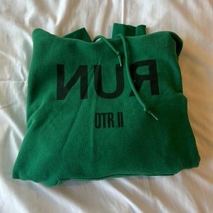 S Beyonce & Jay-z On The Run Tour II Green Hoodie - Purchased At Concert